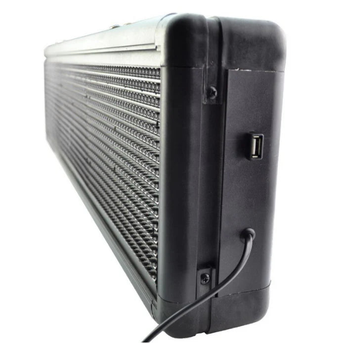 Reclama Luminoasa AT PERFORMANCE 100*20 cm, LED ALB, Cod QR, Vizualizare 120°, Wi-Fi