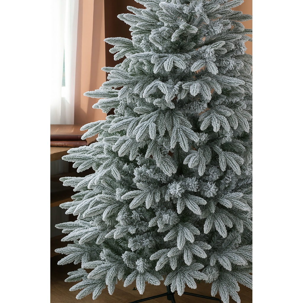 Brad Artificial 3D cu Zăpadă Christmas Tree 2.1 m – 800 Ramuri