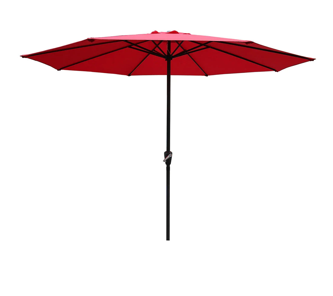 Umbrelă de Grădină 295 cm, Rotundă, Protecție UV, Roșu