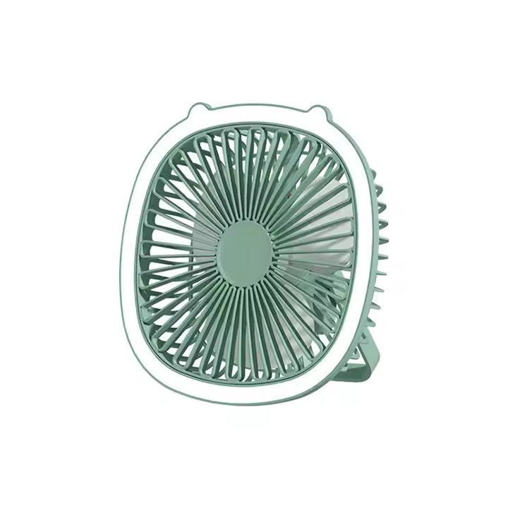 Pachet 2x Ventilator Camping AT PERFORMANCE® – USB, LED, 3 Viteze, Cârlig Pliabil, Reglabil 180°